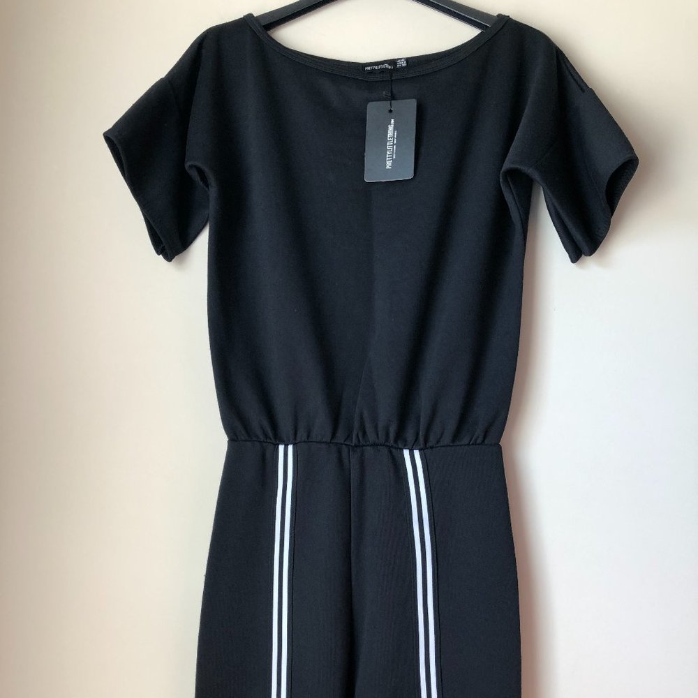 PRETTY LITTLE THING STRIPED JUMPSUIT